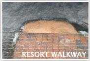 Resort Walkway Floor Restoration